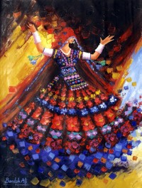 Bandah Ali, 24 x 18 Inch, Acrylic on Canvas, Figurative-Painting, AC-BNA-097
